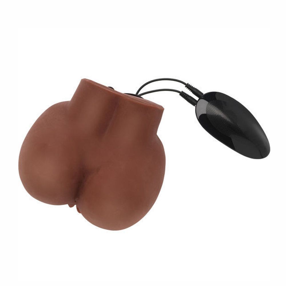 D-223162 HOT HONEY RIDER WITH VIBRATOR BROWN MASTURBATORE UOMO VAGINA ANO DI COLORE VIBRATORE TPR MORBIDO