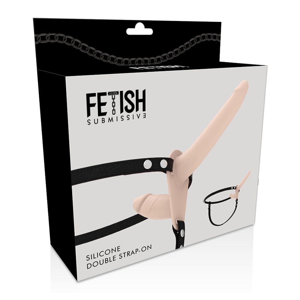 D-221271 FETISH SUBMISSIVE DOUBLE PENETRIX STRAP-ON FLESH UP
