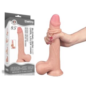 LOVETOY DILDO EFFETTO PELLE IPERREALISTICO 24 CM NATURAL