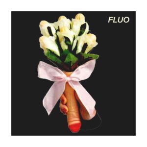 BOUQUET MUSICALE SPOSA CON PISELLI IN GOMMA FLUO ADDIO AL NUBILATO MATRIMONIO