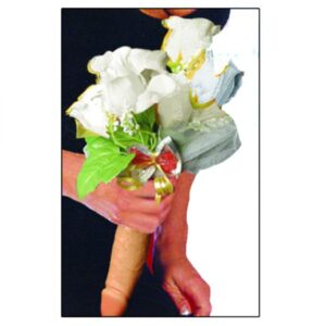 BOUQUET SPOSA CLASSICO CON MANICO PISELLO ADDIO AL NUBILATO MATRIMONIO