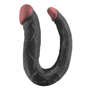 DILDO REALISTICO DOPPIO ANALE VAGINALE FLESSIBILE 41 CM NERO