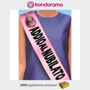 FASCIA ADDIO AL NUBILATO CON PISELLO IN GOMMAPIUMA PER LA FUTURA SPOSA