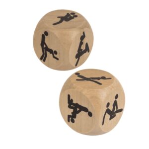 PICCOLO DADO IN LEGNO CON POSIZIONI KAMASUTRA