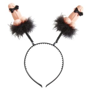 CERCHIETTO CON ANTENNE PISELLO PAPILLON E MARABU' NERO