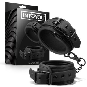 INTOYOU MANETTE POLSIERE IN MORBIDO NEOPRENE NERO SENZA NICHEL