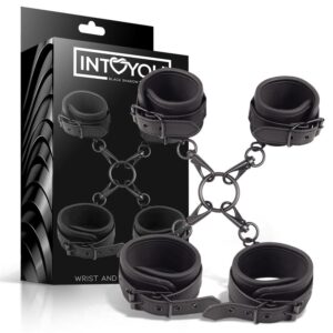 INTOYOU MANETTE CAVIGLIE E POLSI IN MORBIDO NEOPRENE NERO SENZA NICHEL