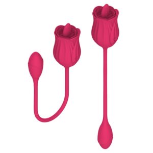 ROSA FLESSIBILE CON LINGUA E OVULO VIBRANTE USB
