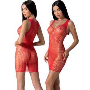 PASSION MINI ABITINO INTIMO ROSSO TRASPARENTE ONE SIZE