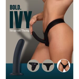 STRAP ON IN SILICONE NERO CON MUTANDINA ELASTICA